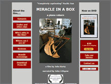 Tablet Screenshot of miracleinabox.com